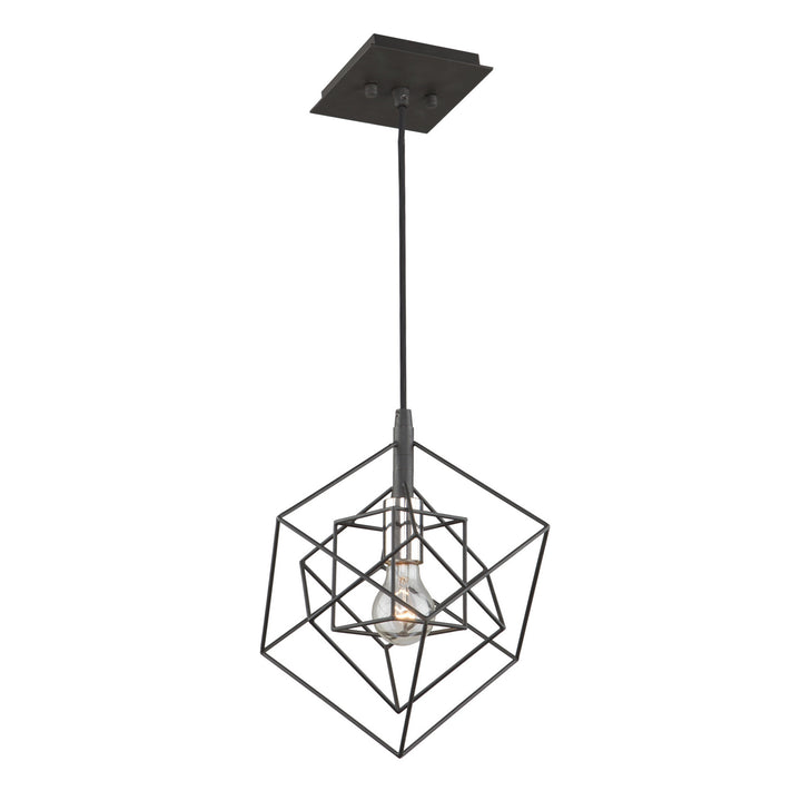 Artcraft Canada - AC11117PN - One Light Pendant - Artistry - Matte Black & Polished Nickel