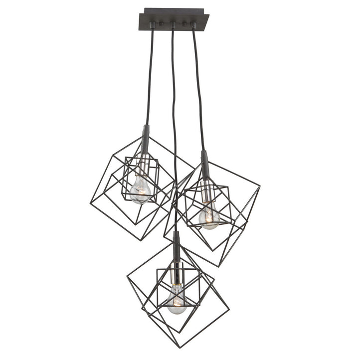 Artcraft Canada - AC11118PN - Three Light Chandelier - Artistry - Matte Black & Polished Nickel