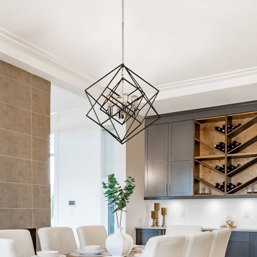Artcraft Canada - AC11114PN - Four Light Chandelier - Artistry - Polished Nickel