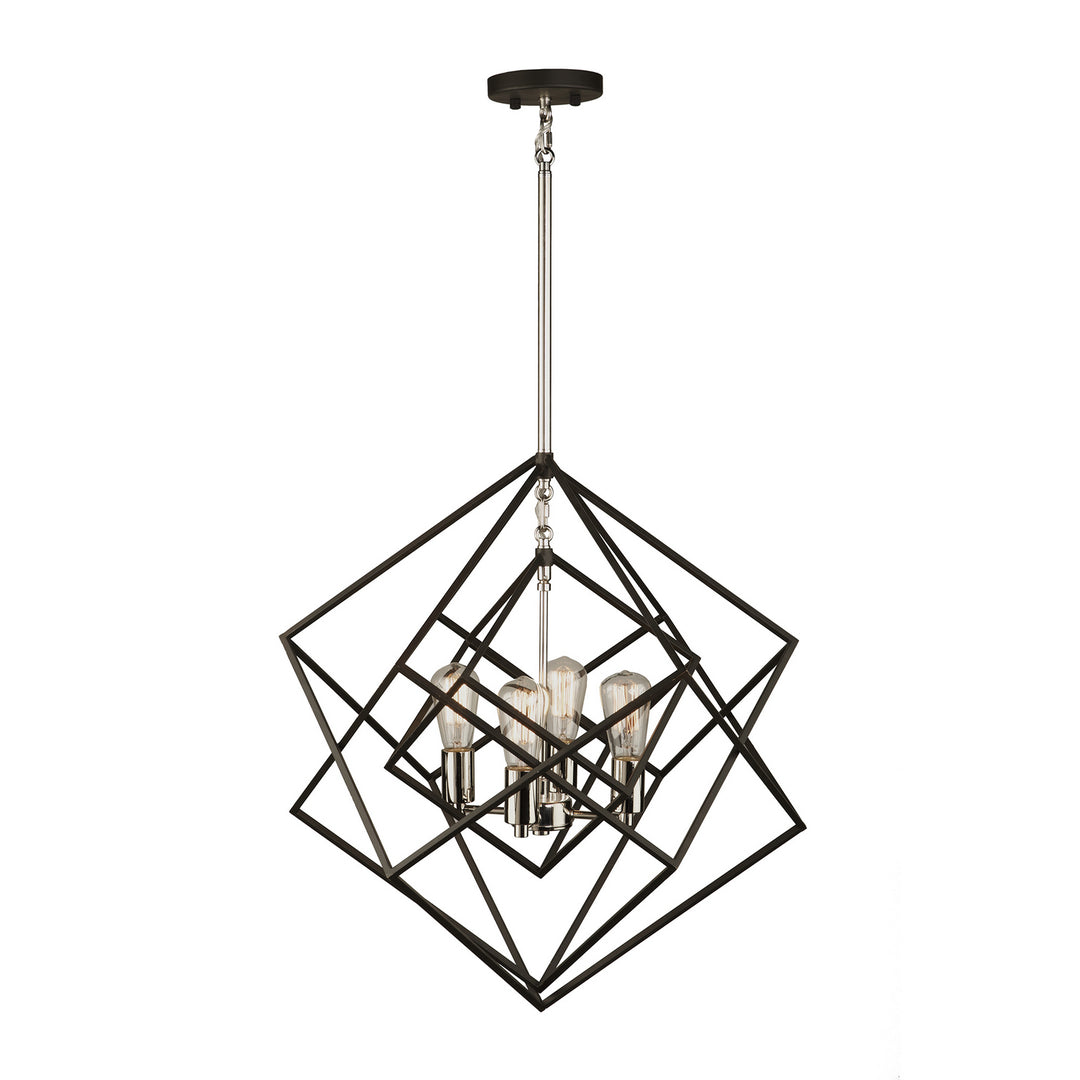 Artistry Four Light Chandelier in Polished Nickel - available from The Lighting Shoppe, trusted by Canadian homeowners