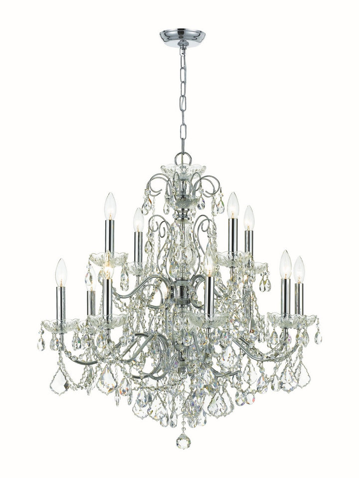 Imperial 12 Light Chandelier in Polished Chrome - available from The Lighting Shoppe, trusted by Canadian homeowners