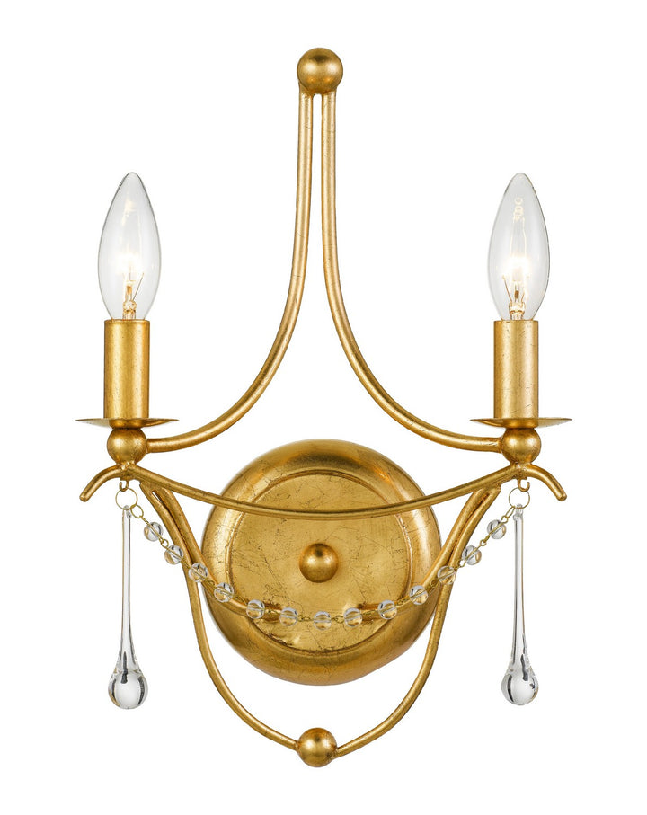 Metro Two Light Wall Sconce in Antique Gold - available from The Lighting Shoppe, trusted by Canadian homeowners
