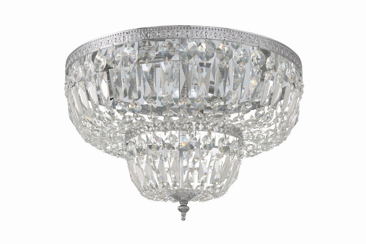 Crystorama - 718-CH-CL-MWP - Four Light Flush Mount - Waltham - Polished Chrome