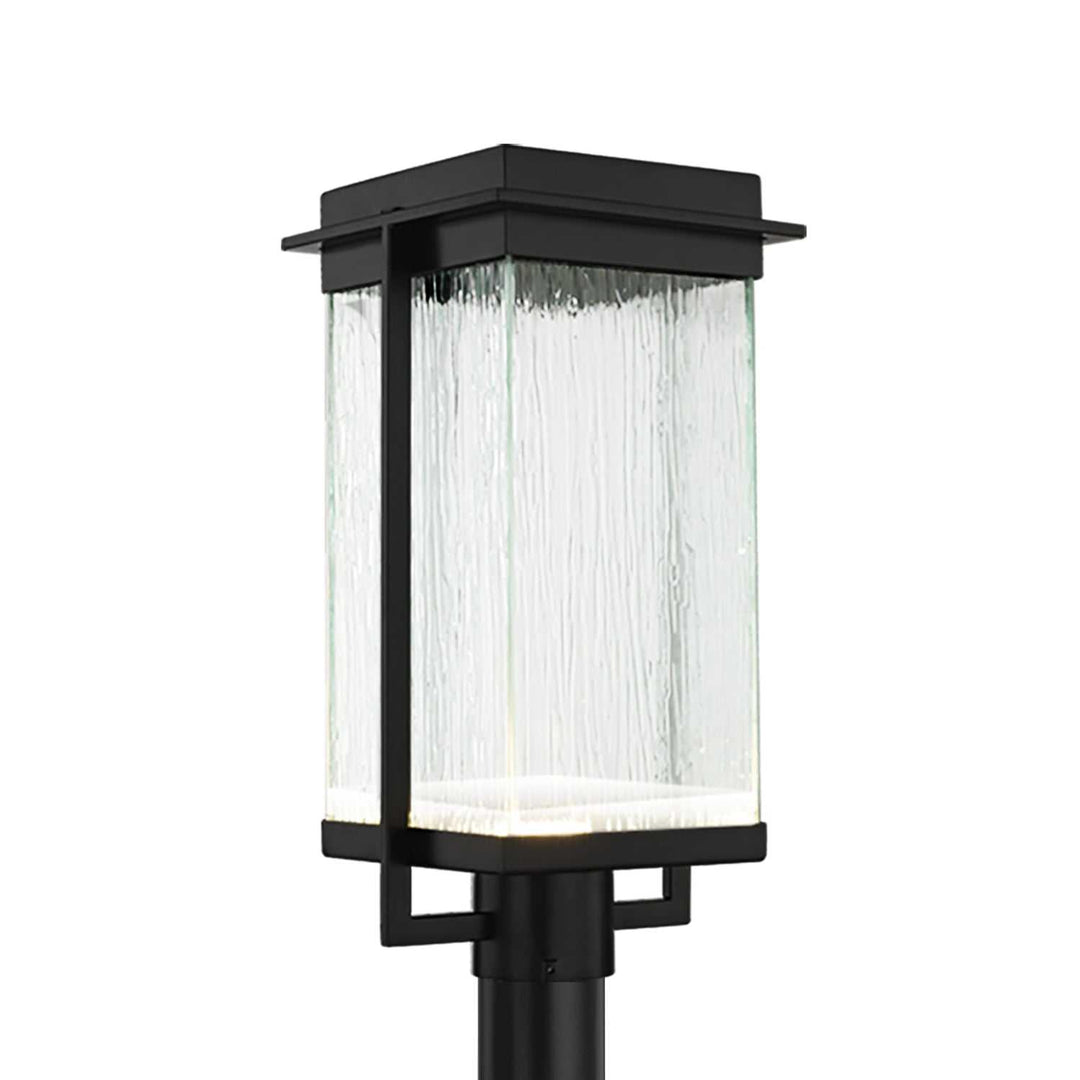 Fusion LED Post Mount in Matte Black Justice Designs