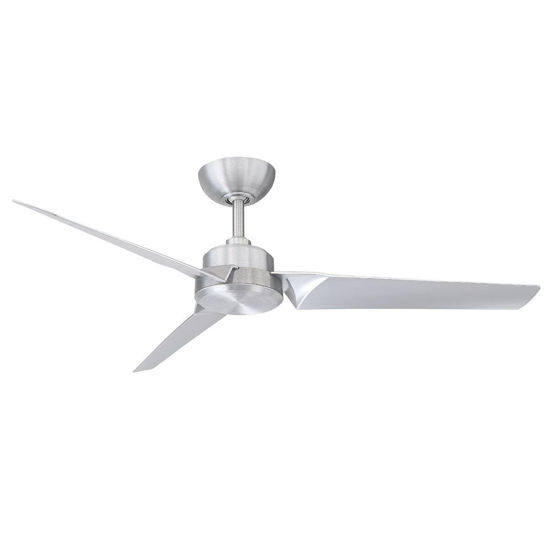 Roboto 52"Ceiling Fan in Brushed Aluminum/Titanium - available from The Lighting Shoppe, trusted by Canadian homeowners