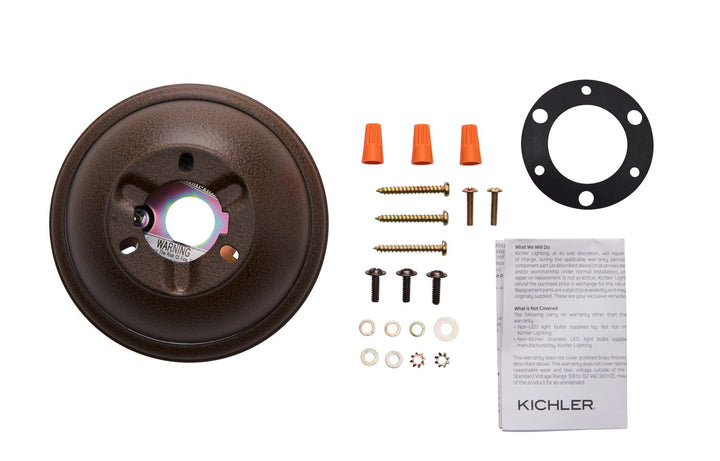 Kichler Canada - 337008TZP - Flush Mount Kit - Accessory - Tannery Bronze Powder Coat