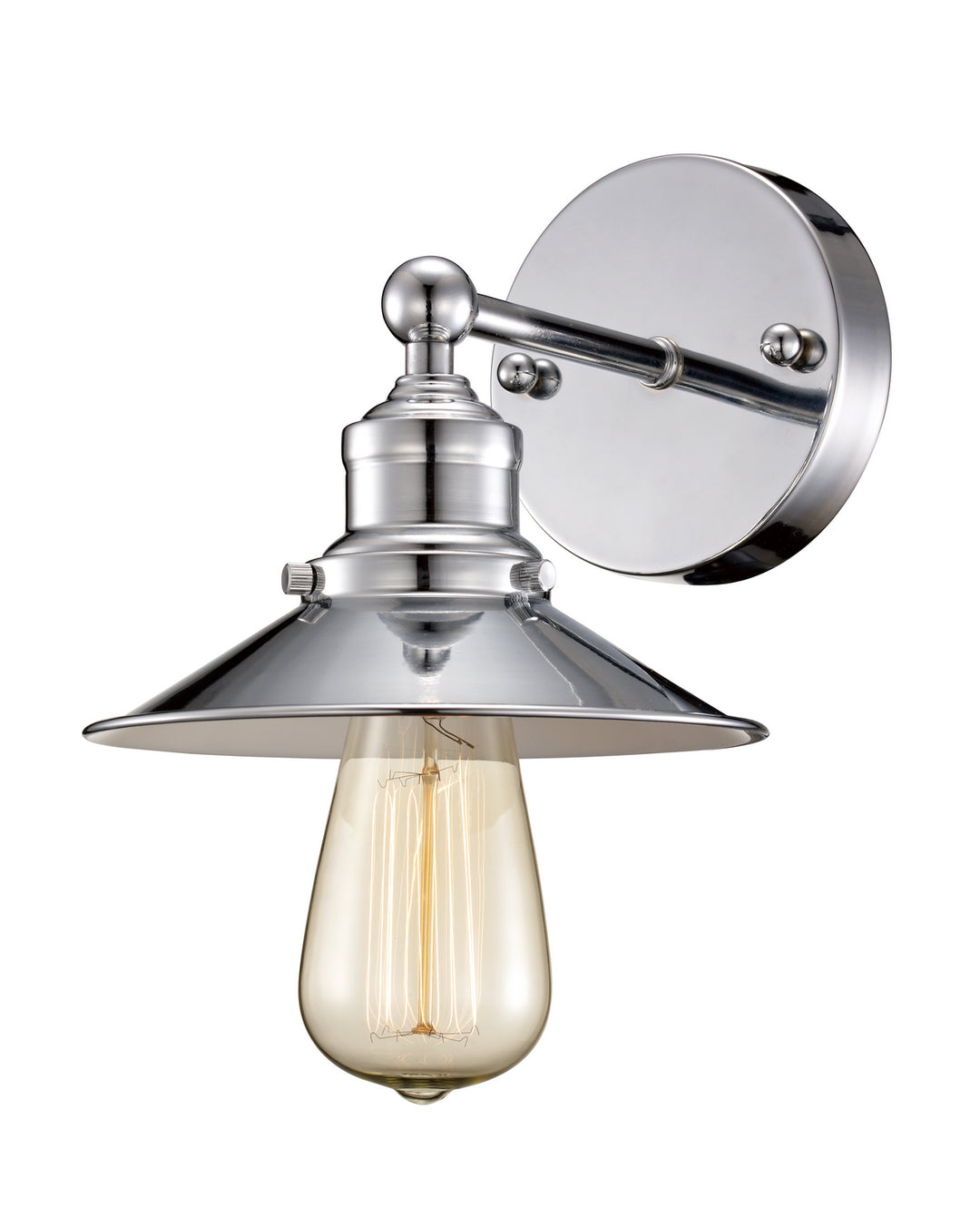 Griswald One Light Wall Sconce in Polished Chrome - available from The Lighting Shoppe, trusted by Canadian homeowners