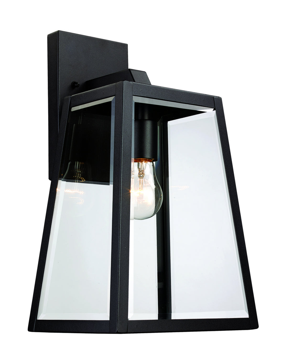 Obsidian One Light Wall Lantern in Black - available from The Lighting Shoppe, trusted by Canadian homeowners