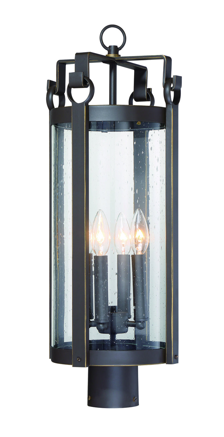 Somerset Lane Four Light Outdoor Post Mount in Dakota Bronze - available from The Lighting Shoppe, trusted by Canadian homeowners