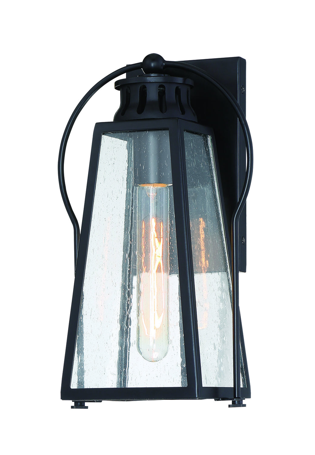 Halder Bridge One Light Outdoor Wall Mount in Sand Black - available from The Lighting Shoppe, trusted by Canadian homeowners