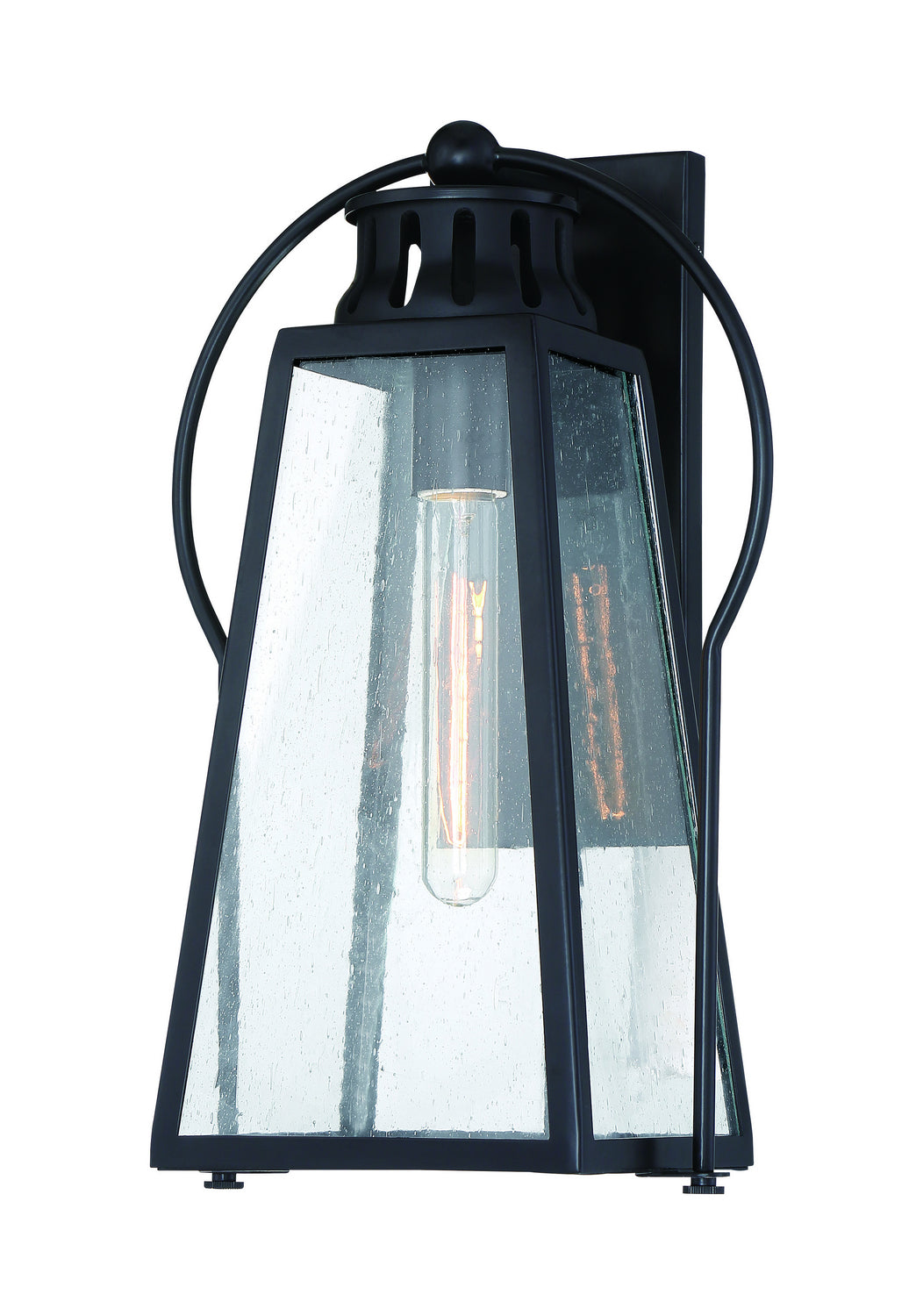 Halder Bridge One Light Outdoor Wall Mount in Sand Black - available from The Lighting Shoppe, trusted by Canadian homeowners