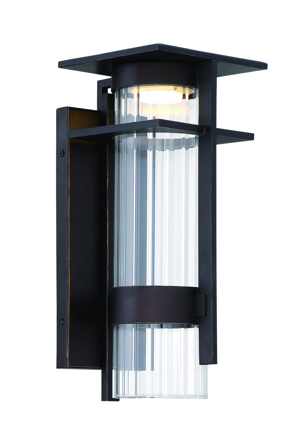 Kittner LED Outdoor Wall Mount in Oil Rubbed Bronze And Gold Highlights - available from The Lighting Shoppe, trusted by Canadian homeowners