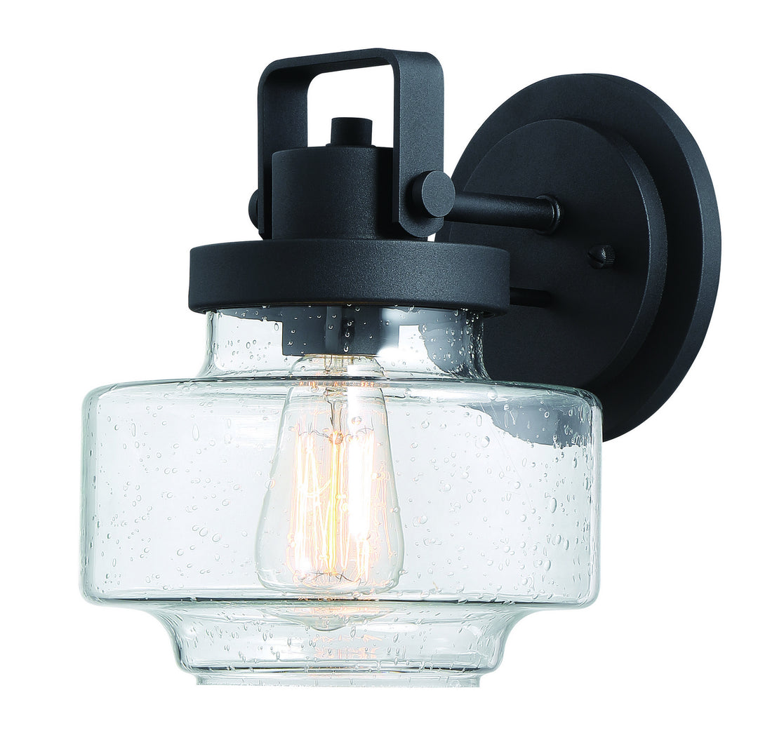 Rosecrans One Light Outddor Wall Mount in Sand Black - available from The Lighting Shoppe, trusted by Canadian homeowners