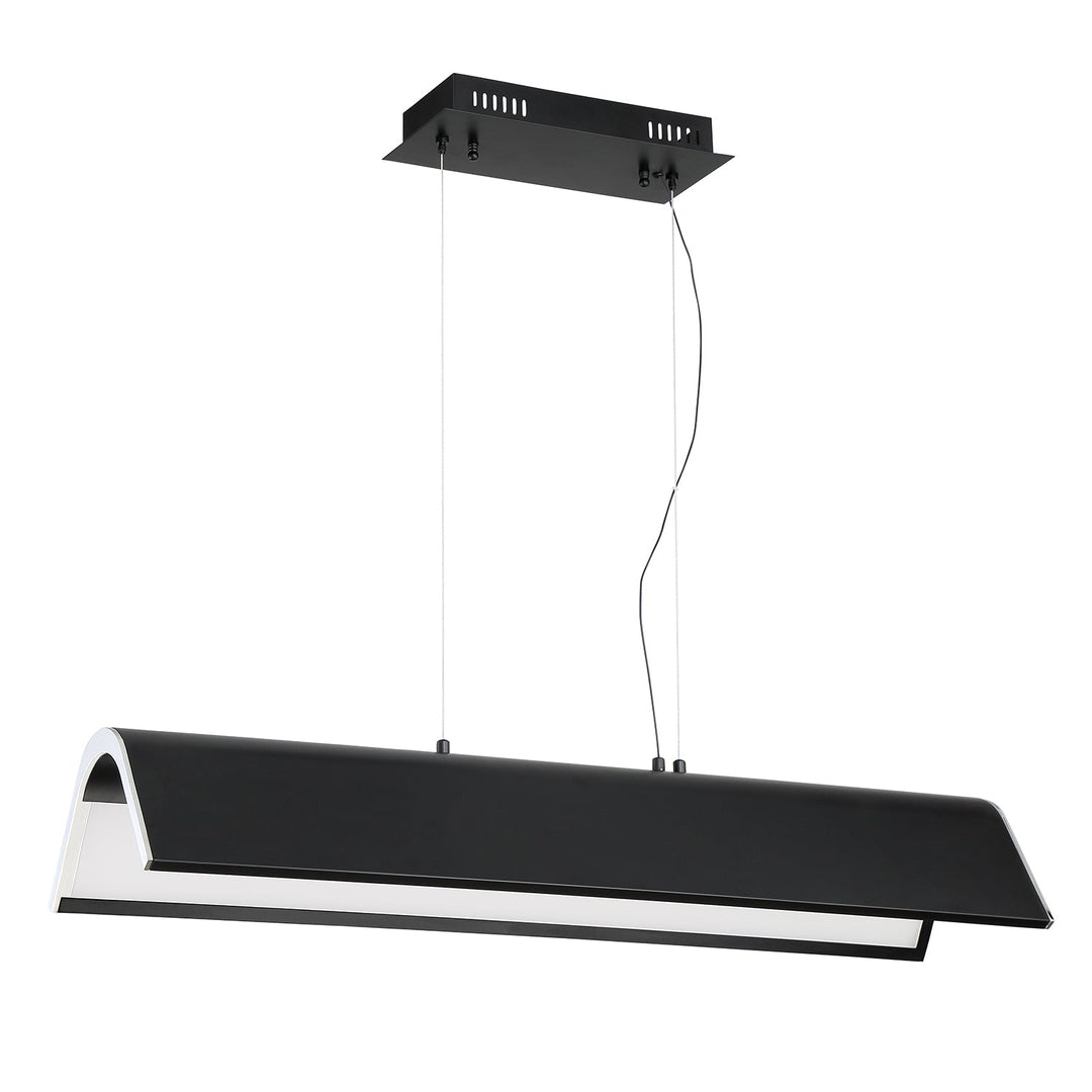 Ultimor LED Pendant Bar in Black & Chrome Kendal Canada