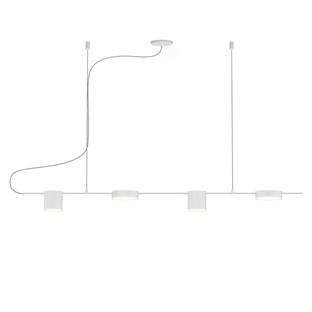 Counterpoint LED Pendant in Satin White - available from The Lighting Shoppe, trusted by Canadian homeowners