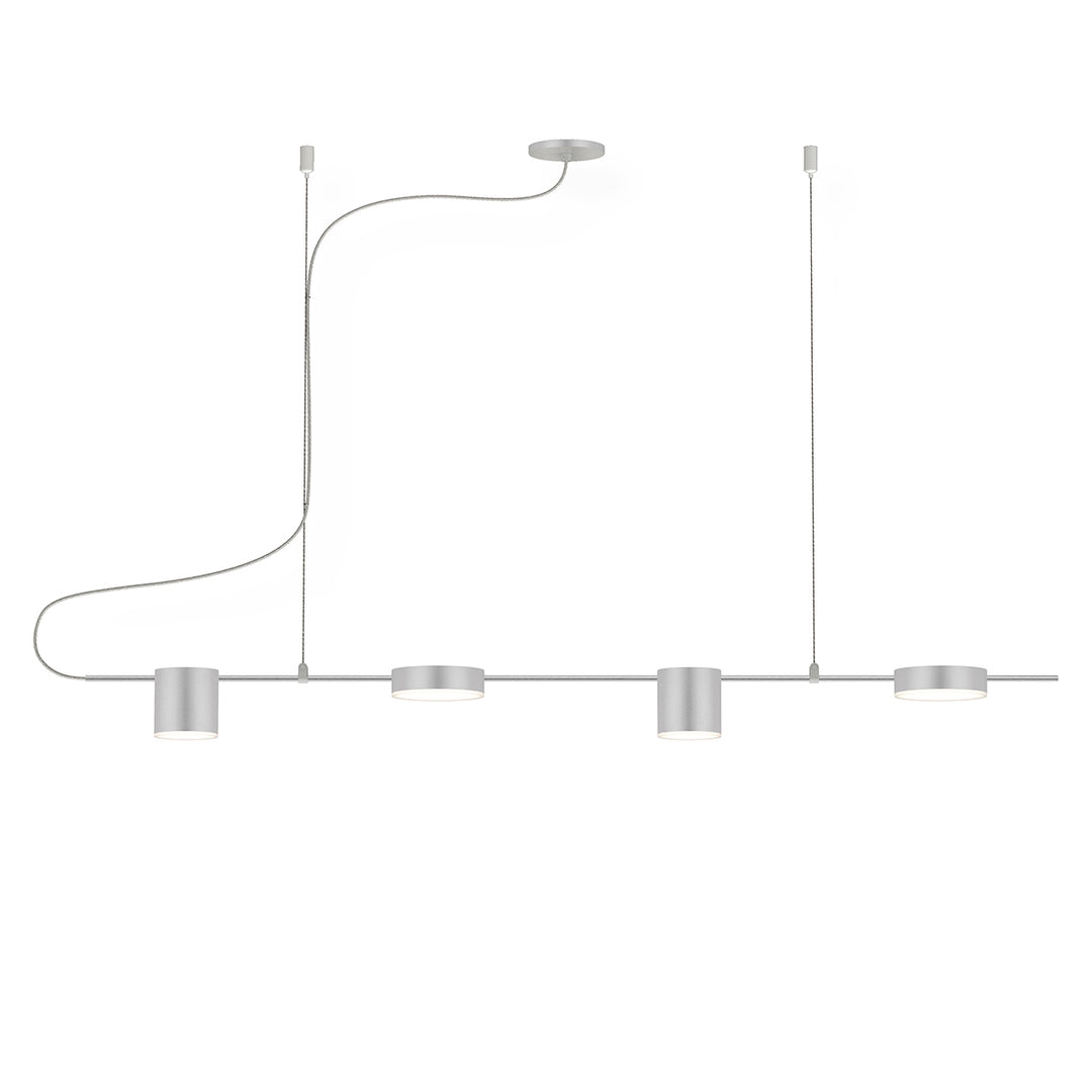 Counterpoint LED Pendant in Bright Satin Aluminum - available from The Lighting Shoppe, trusted by Canadian homeowners