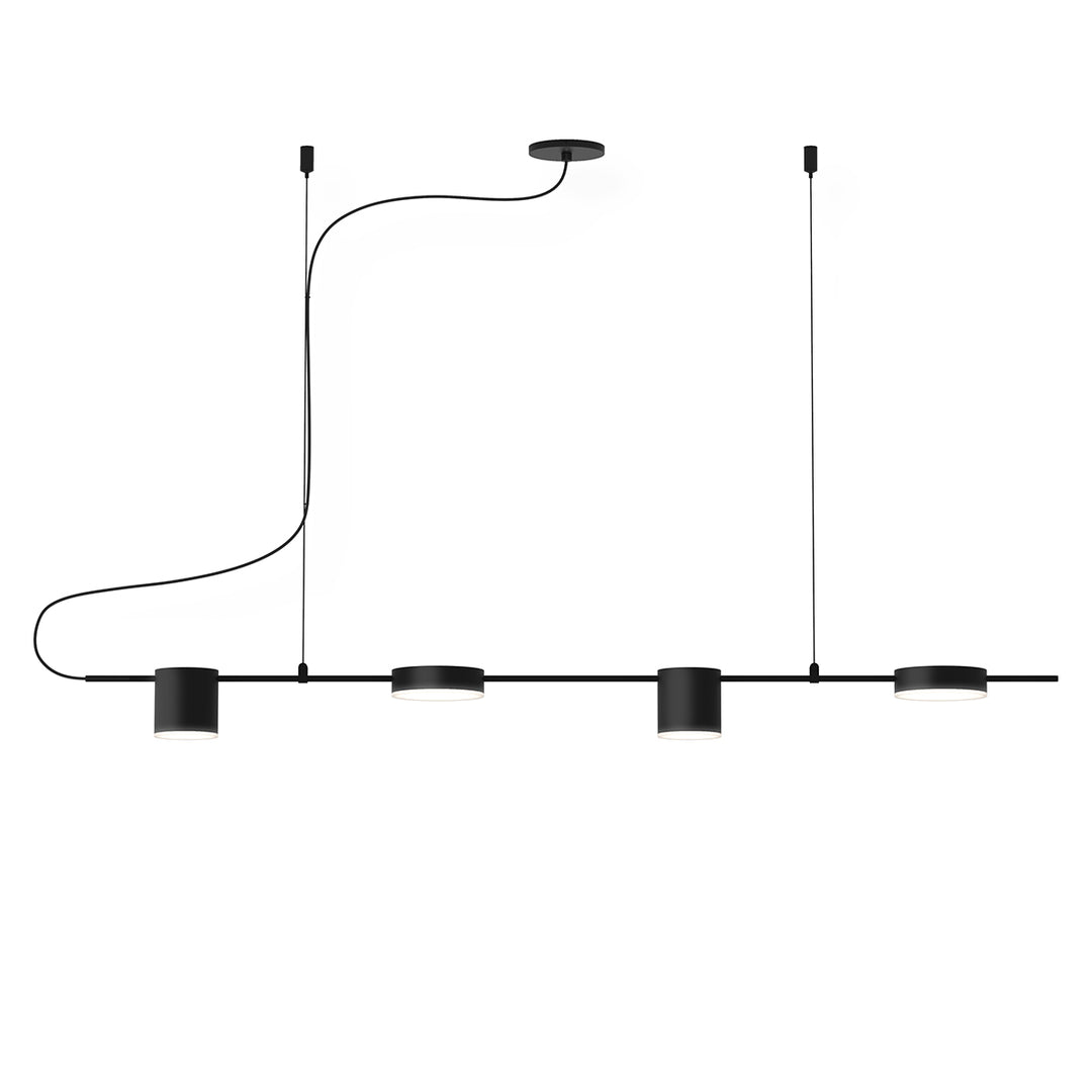 Counterpoint LED Pendant in Satin Black - available from The Lighting Shoppe, trusted by Canadian homeowners