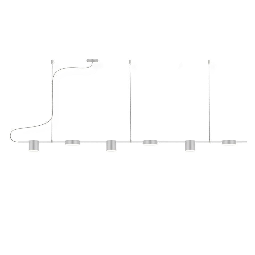 Counterpoint LED Pendant in Bright Satin Aluminum - available from The Lighting Shoppe, trusted by Canadian homeowners