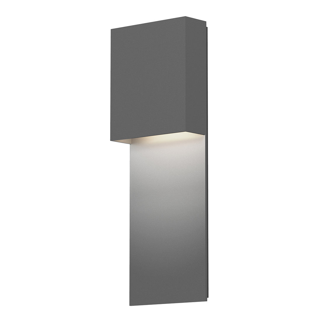 Flat Box LED Wall Sconce in Textured Gray - available from The Lighting Shoppe, trusted by Canadian homeowners