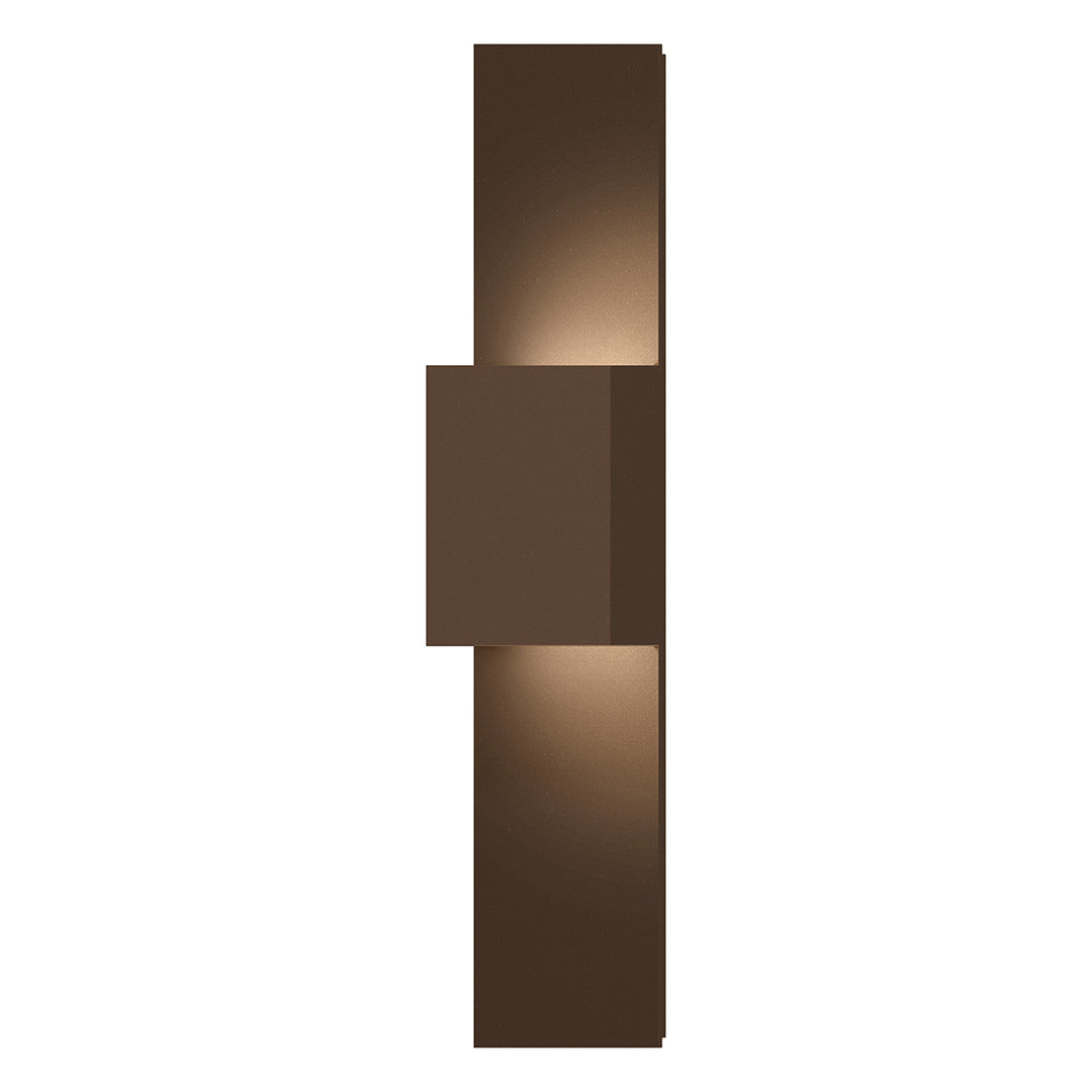 Flat Box LED Wall Sconce in Textured Bronze - available from The Lighting Shoppe, trusted by Canadian homeowners
