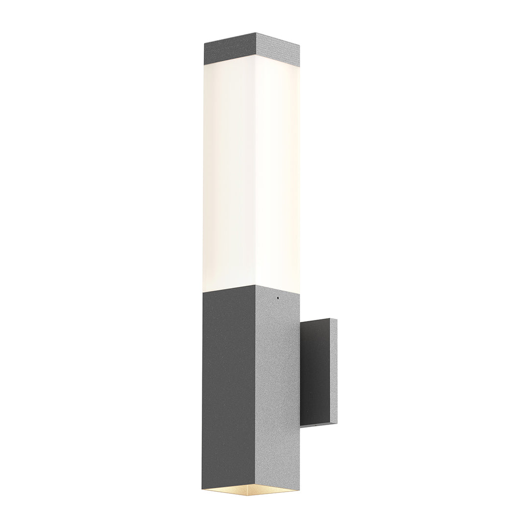 Square Column LED Wall Sconce in Textured Gray - available from The Lighting Shoppe, trusted by Canadian homeowners