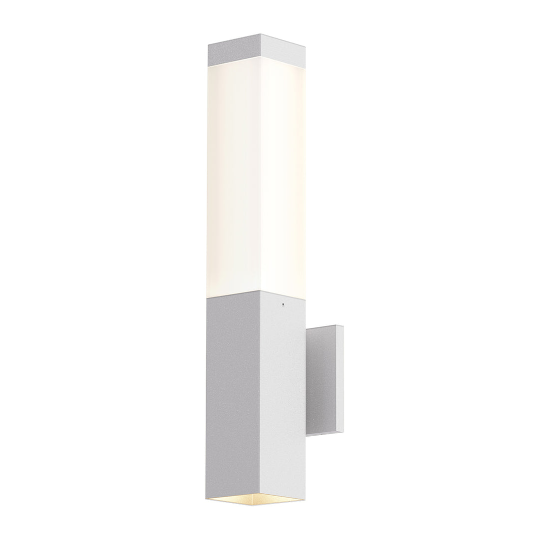 Square Column LED Wall Sconce in Textured White - available from The Lighting Shoppe, trusted by Canadian homeowners