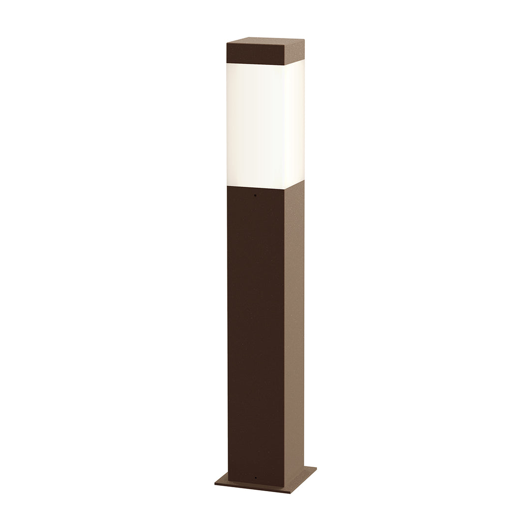 Square Column LED Bollard in Textured Bronze - available from The Lighting Shoppe, trusted by Canadian homeowners