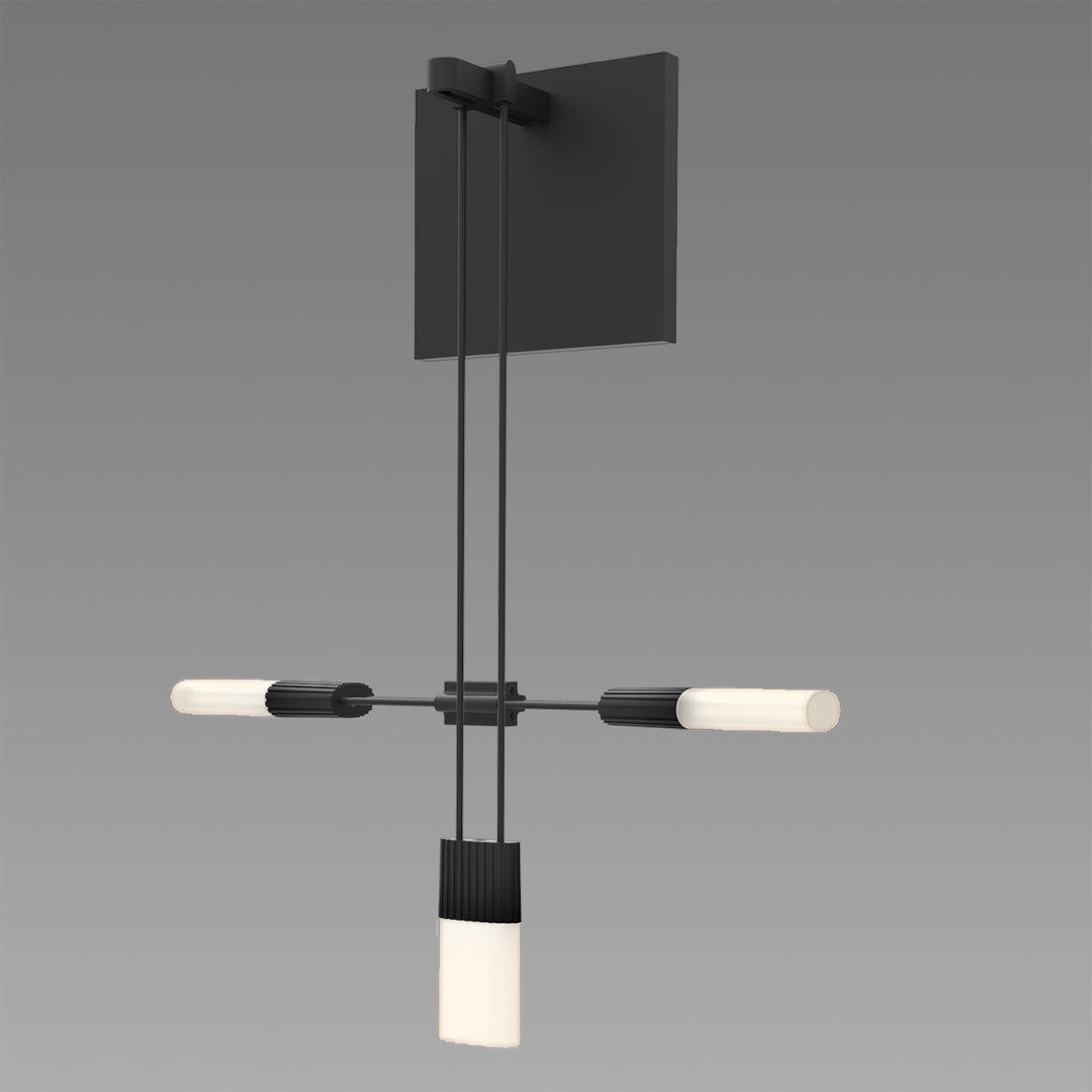 Suspenders One Light Wall Sconce in Satin Black - available from The Lighting Shoppe, trusted by Canadian homeowners