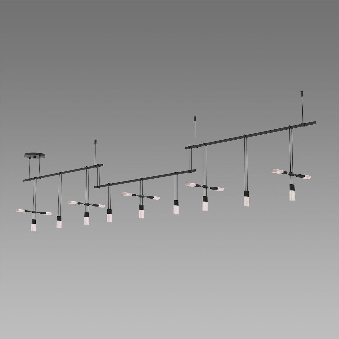 Suspenders Four Light Pendant in Satin Black - available from The Lighting Shoppe, trusted by Canadian homeowners