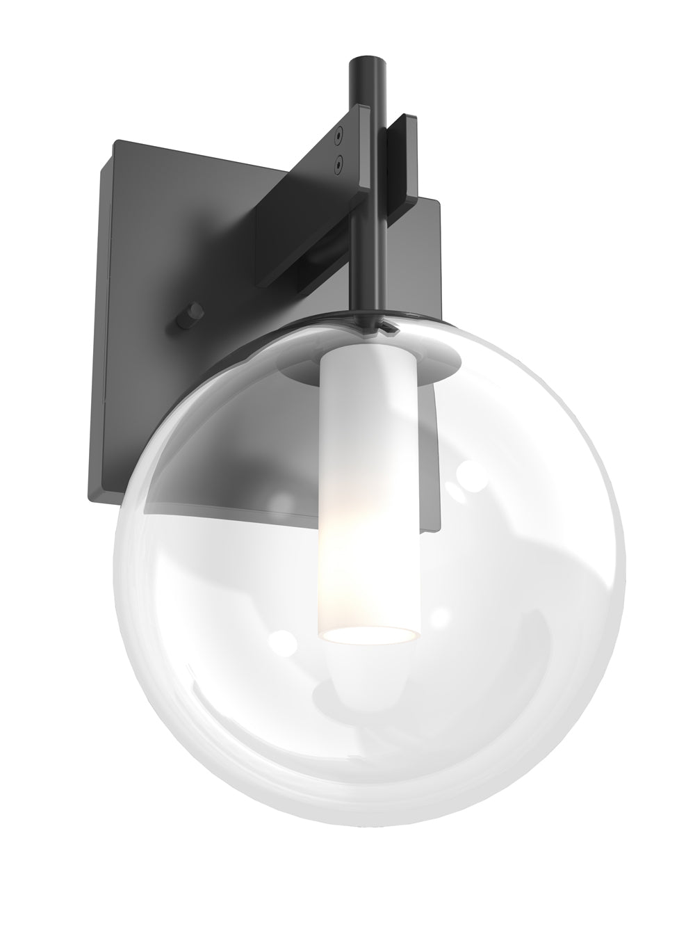 DVI Canada - DVP27001GR-CL - One Light Wall Sconce - Courcelette - Graphite w/Clear Glass