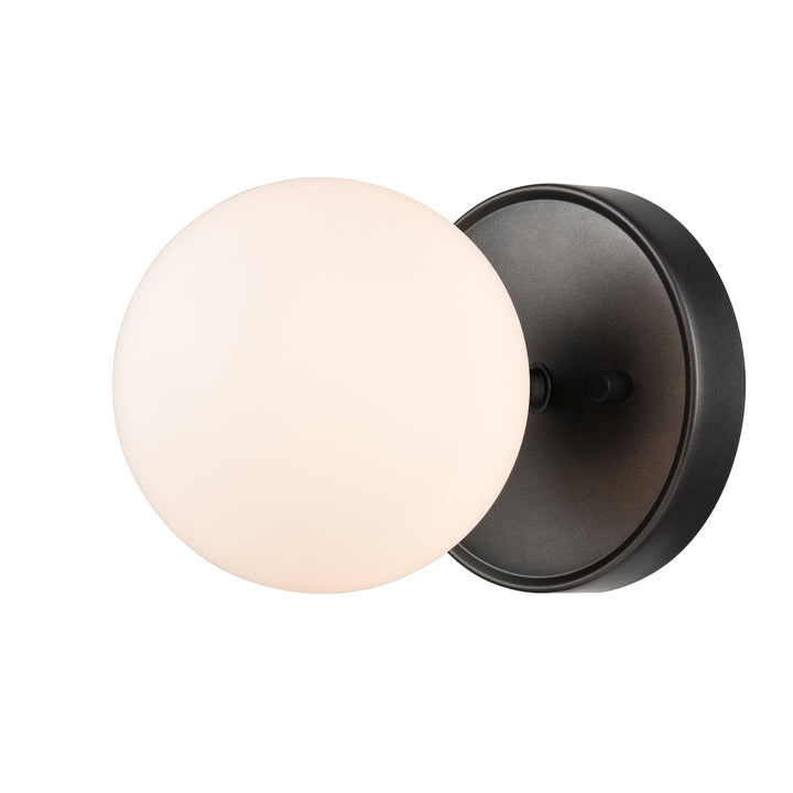 DVI Canada - DVP34501GR-OP - One Light Wall Sconce - Alouette - Graphite w/Half Opal Glass