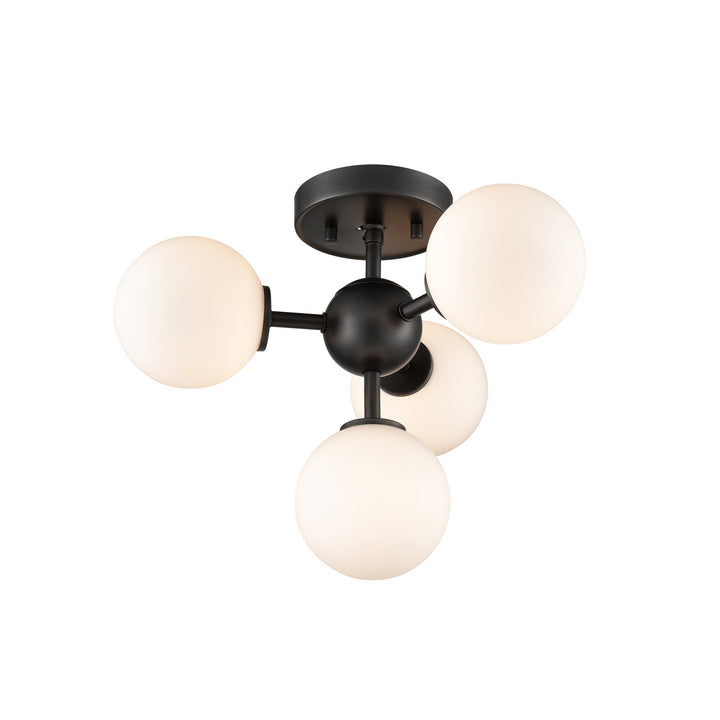 DVI Canada - DVP34511GR-OP - Four Light Semi-Flush Mount - Alouette - Graphite w/Half Opal Glass