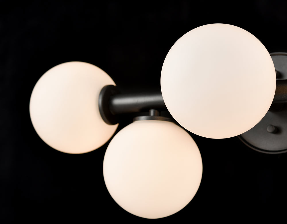 DVI Canada - DVP34543GR-OP - Five Light Vanity - Alouette - Graphite w/Half Opal Glass