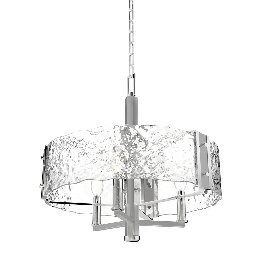 DVI Canada - DVP42923CH+BN-ARW - Three Light Chandelier - Georgian Bay - Chrome And Buffed Nickel w/Artisinal Water Glass