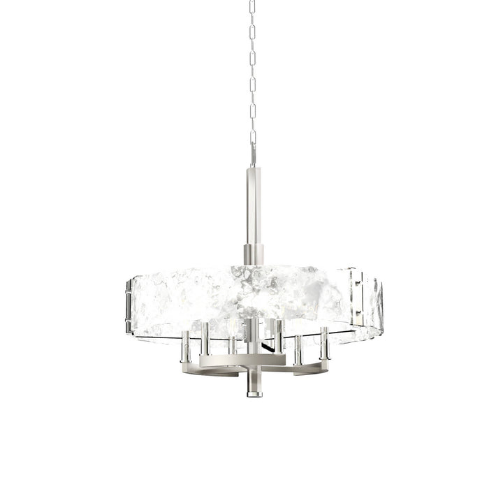 DVI Canada - DVP42926CH+BN-ARW - Six Light Chandelier - Georgian Bay - Chrome And Buffed Nickel w/Artisinal Water Glass