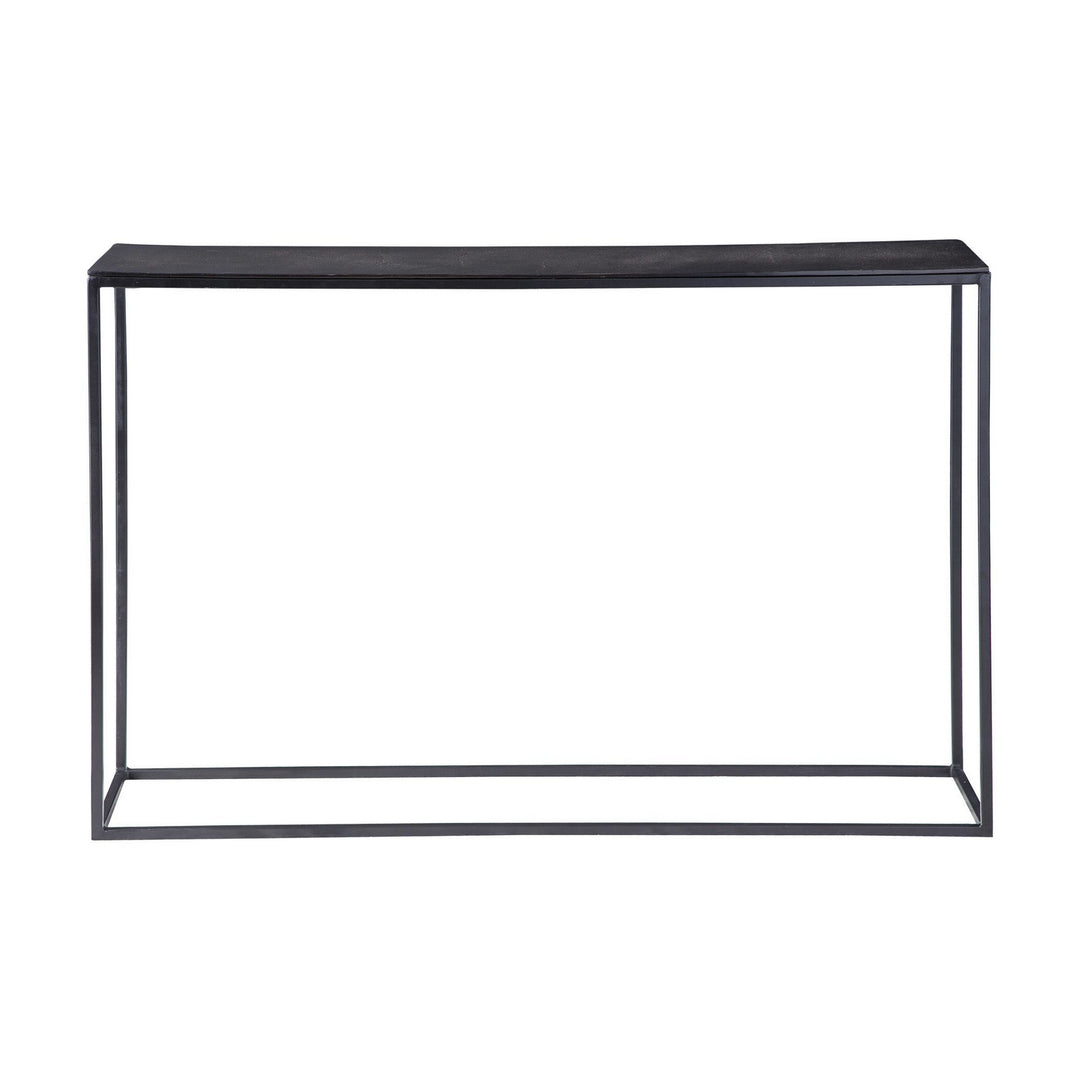 Coreene Console Table in Aged Black Iron - available from The Lighting Shoppe, trusted by Canadian homeowners