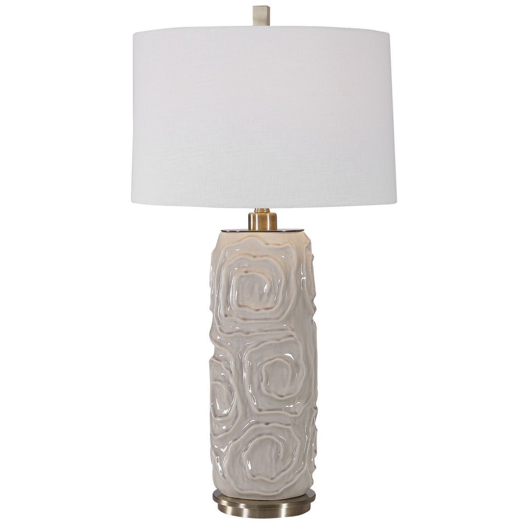Zade One Light Table Lamp in Brushed Nickel - available from The Lighting Shoppe, trusted by Canadian homeowners