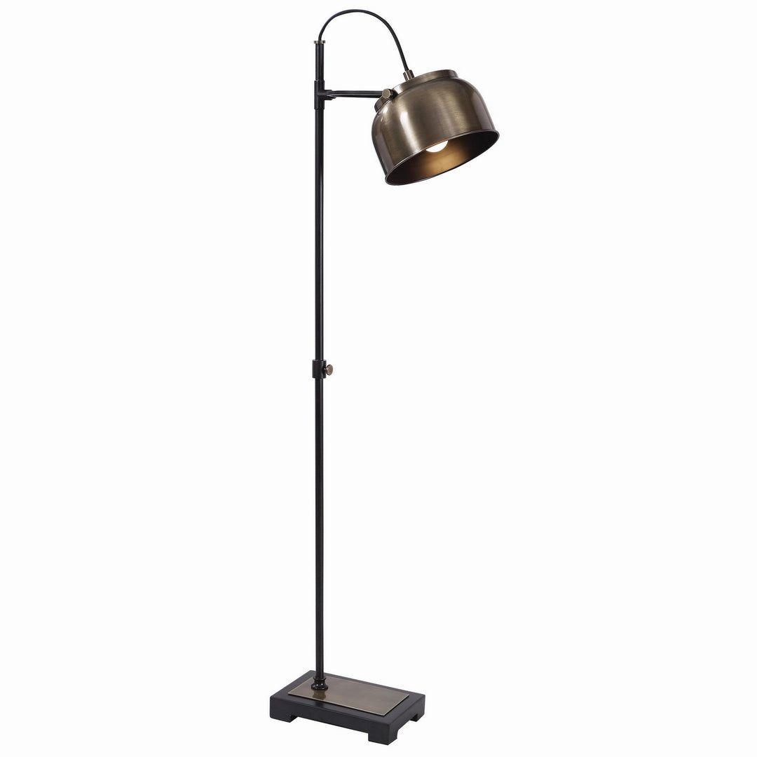 Bessemer One Light Floor Lamp in Antique Brass - available from The Lighting Shoppe, trusted by Canadian homeowners