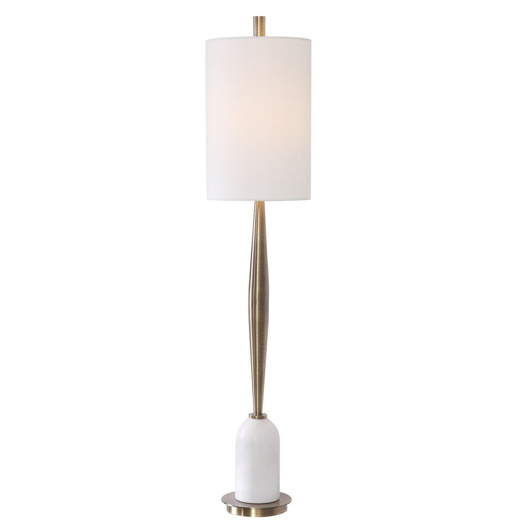 Minette One Light Buffet Lamp in Antique Brass - available from The Lighting Shoppe, trusted by Canadian homeowners