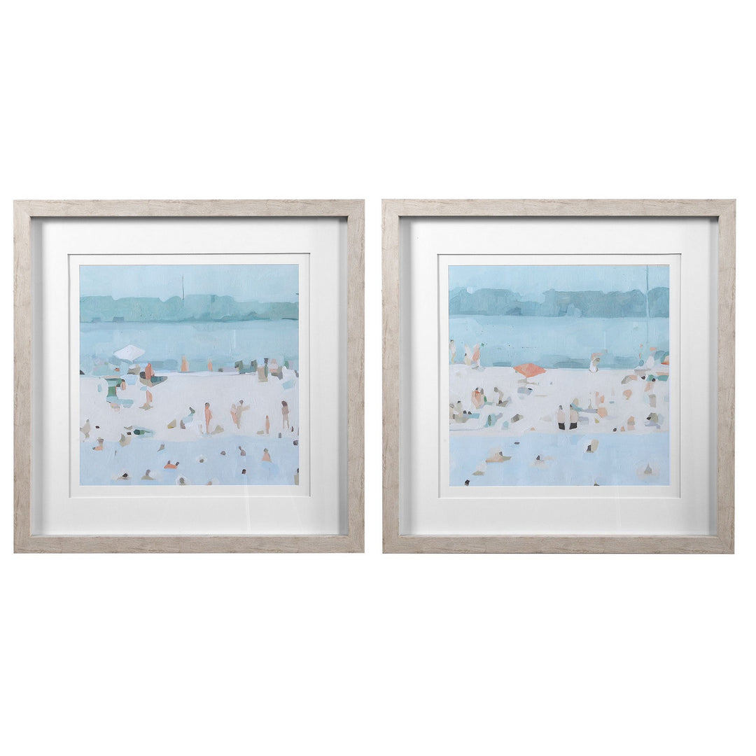 Sea Framed Prints, Set/2 in Light Driftwood - available from The Lighting Shoppe, trusted by Canadian homeowners
