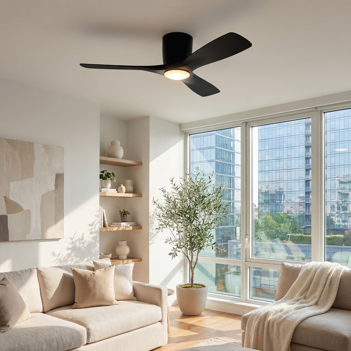 Kichler Canada - 300032SBK - 48"Ceiling Fan - Volos - Satin Black