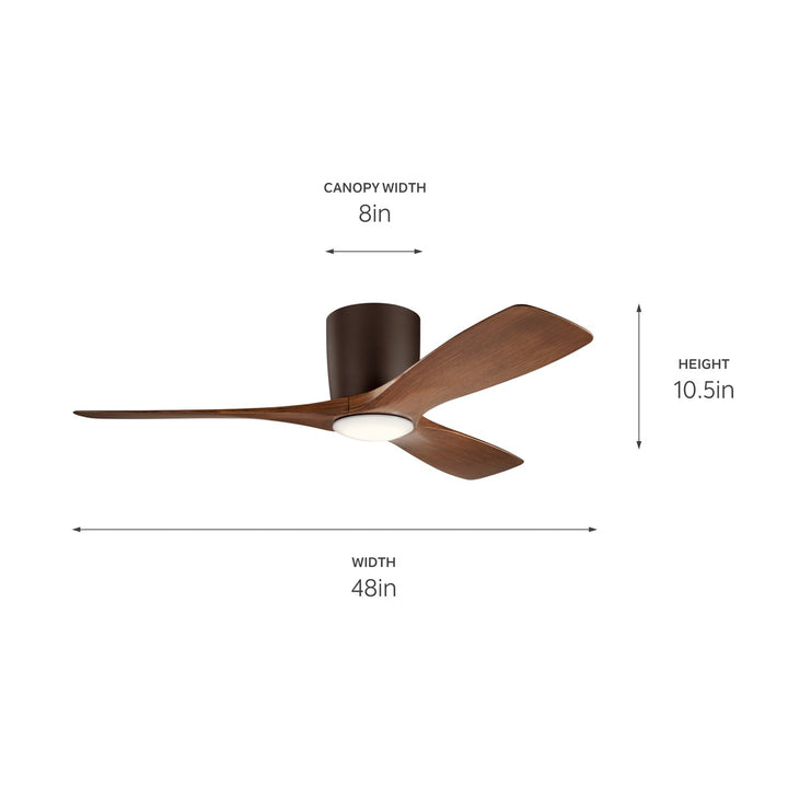 Kichler Canada - 300032SNB - 48"Ceiling Fan - Volos - Satin Natural Bronze