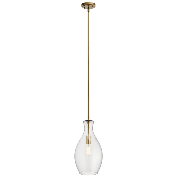 Kichler Canada - 42047NBR - One Light Pendant - Everly - Natural Brass