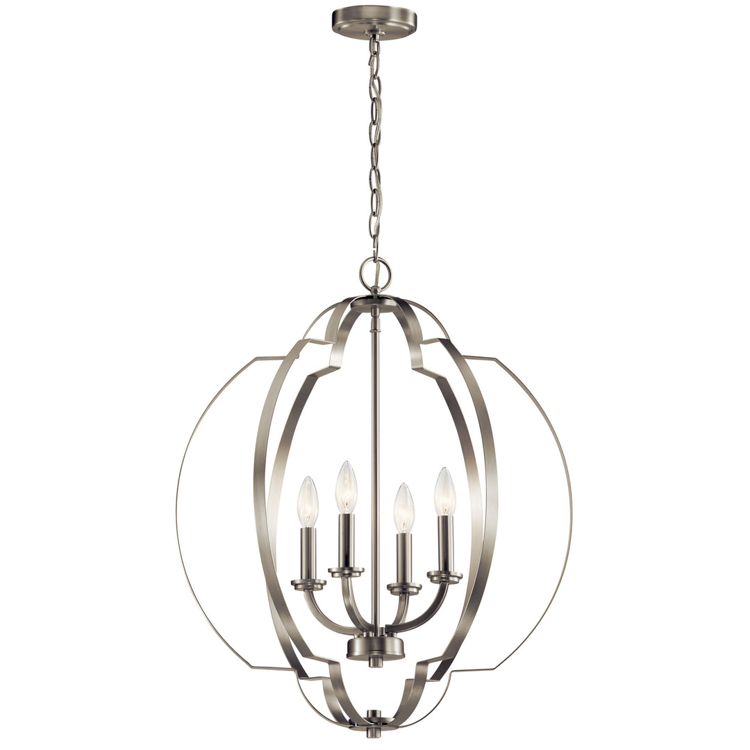 Kichler Canada - 42138NI - Four Light Foyer Pendant - Voleta - Brushed Nickel