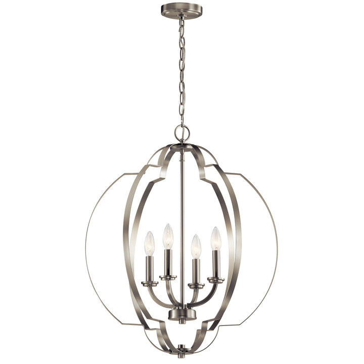 Kichler Canada - 42138NI - Four Light Foyer Pendant - Voleta - Brushed Nickel