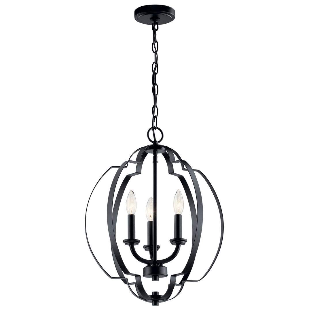 Kichler Canada - 42140BK - Three Light Pendant - Voleta - Black