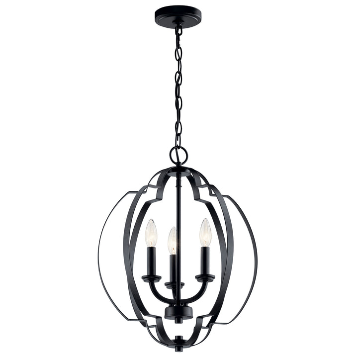 Kichler Canada - 42140BK - Three Light Pendant - Voleta - Black