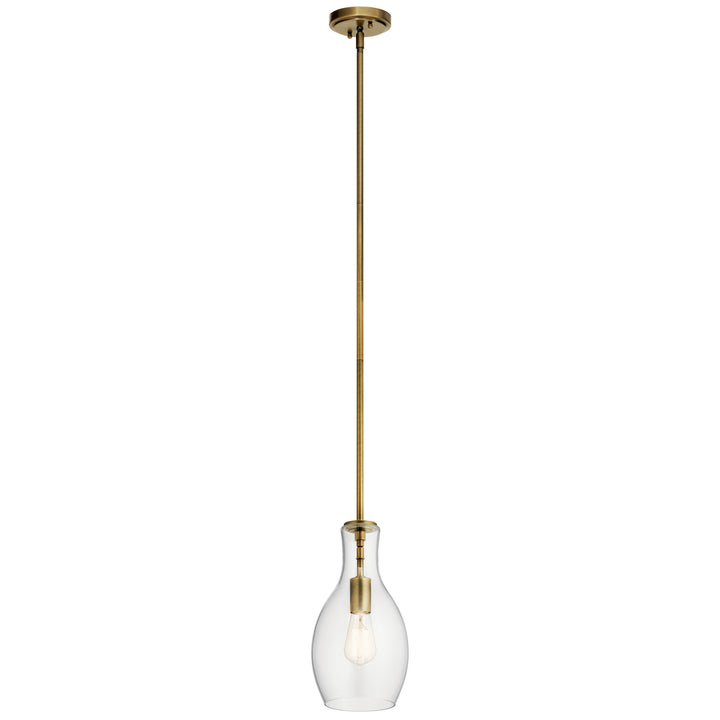 Kichler Canada - 42456NBR - One Light Pendant - Everly - Natural Brass