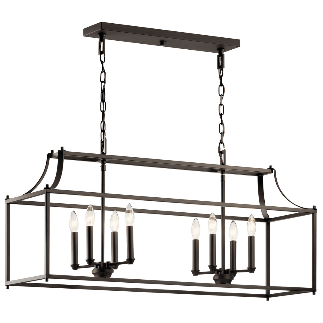 Kichler Canada - 42497OZ - Eight Light Linear Chandelier - Morrigan - Olde Bronze