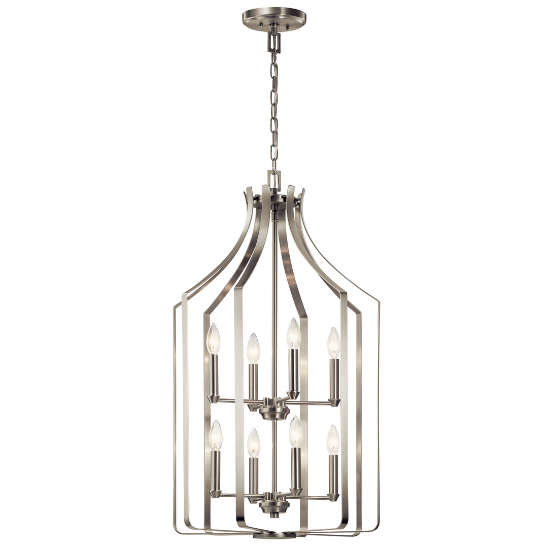 Kichler Canada - 42498NI - Eight Light Foyer Chandelier - Morrigan - Brushed Nickel